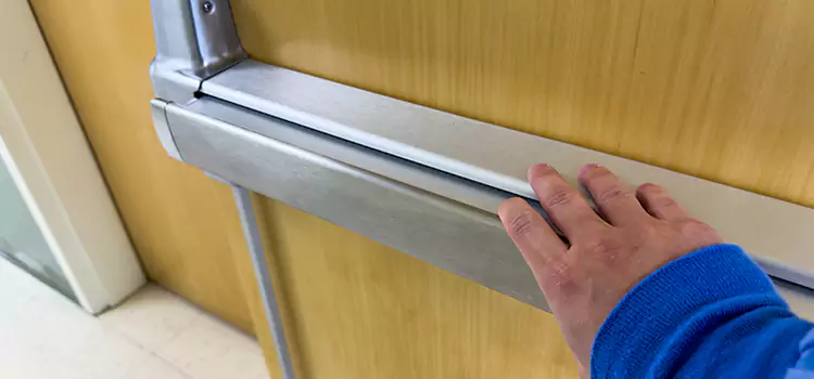 Installing a Push Bar on a Door Temple Terrace